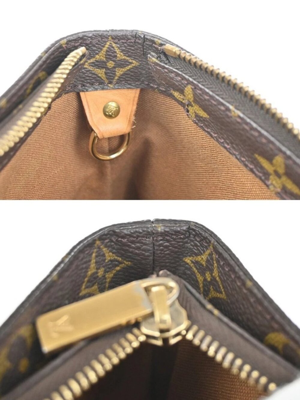 LOUIS VUITTON Cabas Mezzo Shoulder Bag Monogram Leather Brown M51151 77YH924 - Picture 15 of 16